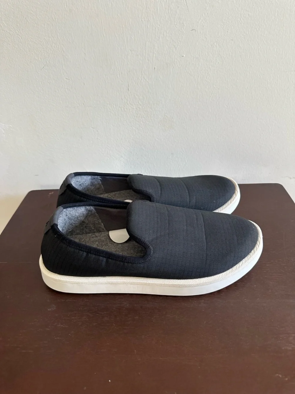 Allbirds Women's Wool Lounger Black Woven Slip On Size 10